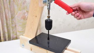 レザークラフト用の静音式菱目打ち機(簡易ハンドプレス機)を作ってみた