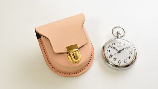 鉄道時計(懐中時計)のレザーケースを作ってみた